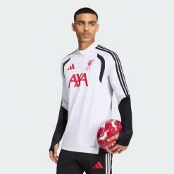 Koszulka Liverpool FC 26/27 Tiro Training. Czarne t-shirty sportowe męskie Adidas, xl, z dresówki, bez ramiączek, na fitness i siłownię. Za 329.00 zł.
