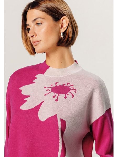 Rodier Wełniany sweter w kolorze różowym rozmiar: L. Różowe swetry klasyczne damskie Rodier, l, z wełny, bez kołnierzyka. Za 314.75 zł.