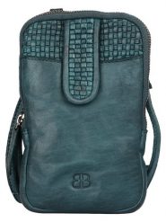 Bellicci Skórzana torebka "Emberyl" w kolorze morskim na telefon - 11 x 18 x 2 cm rozmiar: onesize. Niebieskie torebki klasyczne damskie Bellicci, bez wzorów, z materiału, bez dodatków. Za 130.99 zł.