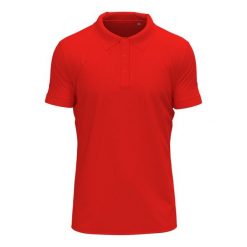 Męska Koszulka Polo Clive. Czerwone koszulki polo męskie Stedman, m, bez wzorów, bez ramiączek. Za 99.99 zł.