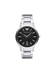 Emporio Armani Zegarek AR11181 Srebrny. Szare zegarki męskie Emporio Armani, srebrne. Za 899.99 zł.