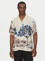 BOSS Koszula 50538250 Beżowy Regular Fit. Brązowe koszule męskie Boss, m, bez wzorów, z wiskozy, bez kołnierzyka, bez ramiączek. Za 399.99 zł.
