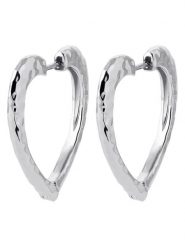 L'Atélier Précieux Srebrne kolczyki-kreole rozmiar: onesize. Szare kolczyki damskie L'Atélier Précieux, srebrne. Za 173.99 zł.