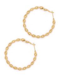 MOODE Kolczyki-kreole "Cosette" rozmiar: onesize. Żółte kolczyki damskie MOODE, ze stali. Za 43.99 zł.