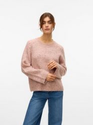 Vero Moda Sweter w kolorze jasnoróżowym rozmiar: L. Różowe swetry klasyczne damskie Vero Moda, l, z materiału, bez kołnierzyka. Za 109.00 zł.
