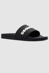 DSQUARED2 Czarne klapki męskie z logo, Rozmiar 42. Czarne klapki i japonki męskie Dsquared2. W wyprzedaży za 669.99 zł.