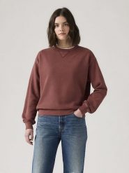 Levi's Sweter w kolorze brązowym rozmiar: M. Brązowe swetry klasyczne damskie Levi's, m, z bawełny, bez kołnierzyka. Za 122.67 zł.