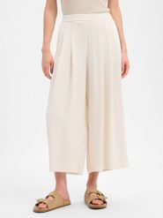 Someday Spodnie-spódniczka Kobiety wiskoza biały, 42. Białe spodnie materiałowe damskie Someday, bez wzorów, z satyny, eleganckie. Za 399.95 zł.