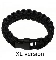 Bransoletka paracord XL czarna MFH. Czarne bransoletki damskie MFH. Za 28.64 zł.