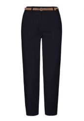 Bawełniane spodnie R-LANA. Spodnie materiałowe damskie Volcano, bez wzorów, z bawełny, klasyczne, z standardowym stanem. Za 149.99 zł.