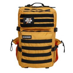 Plecak do CrossTraining i podróży ELITRAINX V1 45L. Brązowe plecaki męskie ELITEX TRAINING, z aplikacjami, z materiału. Za 252.99 zł.