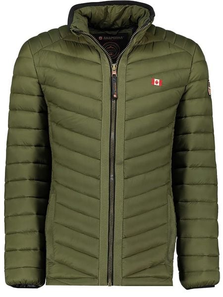 ANAPURNA Kurtka pikowana "Carlitana" w kolorze khaki rozmiar: L. Brązowe kurtki męskie ANAPURNA, l, bez wzorów, bez kaptura. Za 157.35 zł.