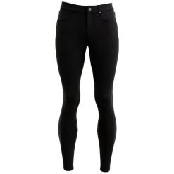 Spodnie do jazdy konnej full grip z mikrofibry BR Equitation Martin Assise. Czarne spodnie materiałowe męskie BR, bez wzorów, z elastanu, eleganckie. Za 556.75 zł.