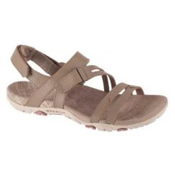 Sandały Damskie Sandspur Rose Leather. Brązowe obuwie trekkingowe damskie MERRELL. Za 493.99 zł.