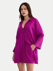 Triumph Koszulka piżamowa Summer Wear 10227228 Różowy Regular Fit. Czerwone koszule nocne damskie Triumph, bez wzorów, z wiskozy. Za 179.99 zł.