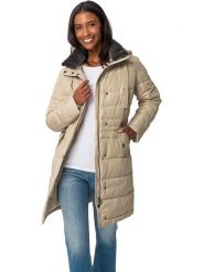 Heine Płaszcz pikowany w kolorze beżowym rozmiar: 46. Brązowe płaszcze damskie Heine, bez wzorów. Za 178.79 zł.