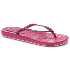 Różowe Japonki Ipanema Wodoodporne Klapki Damskie. Czerwone klapki damskie Ipanema, bez wzorów, bez obcasa. Za 55.00 zł.