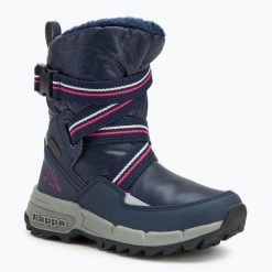 Śniegowce dziecięce Kappa Fonki Tex. Niebieskie buty zimowe męskie Kappa, na zimę, z gumy, przed kolano, bez zapięcia. Za 82.99 zł.