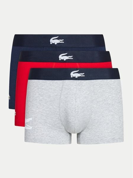 Lacoste Komplet bokserek 5H1803 Kolorowy. Bokserki męskie Lacoste, bez wzorów, z bawełny. Za 129.99 zł.