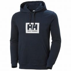 Bluza z kapturem Helly Hansen box. Niebieskie bluzy z kapturem męskie Helly Hansen, m. W wyprzedaży za 268.40 zł.