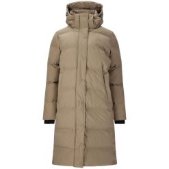 Parka dla kobiet Whistler Adalee. Brązowe parki damskie WHISTLER, bez wzorów, z puchu. Za 552.00 zł.