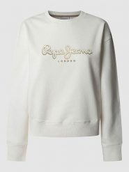 Pepe Jeans Bluza "Maddy" w kolorze kremowym rozmiar: S. Brązowe bluzy bez kaptura damskie Pepe Jeans, s, z bawełny. Za 158.10 zł.