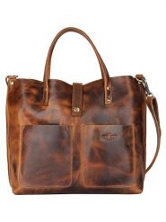 SPARWELL Skórzany shopper bag "Juana" w kolorze jasnobrązowym - 42 x 31 x 12 cm rozmiar: onesize. Brązowe shopper bag damskie SPARWELL, bez wzorów, z materiału, przez ramię, bez dodatków. Za 249.45 zł.