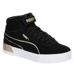 Buty do chodzenia damskie Puma Carina Mid SD Metal V2. Czarne buty sportowe na co dzień damskie Puma, bez wzorów, z materiału, trekkingowe. Za 356.00 zł.