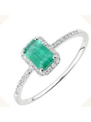 Diamant Exquis Złoty pierścionek z diamentami i szafirem rozmiar: 50. Szare pierścionki damskie Diamant Exquis, z diamentem, złote. Za 3,131.99 zł.