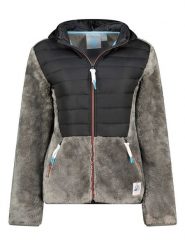 Canadian Peak Kurtka polarowa "Typologieak" w kolorze szaro-czarnym rozmiar: XL. Szare kurtki damskie Canadian Peak, xl, bez wzorów, z materiału, bez kaptura. Za 131.12 zł.