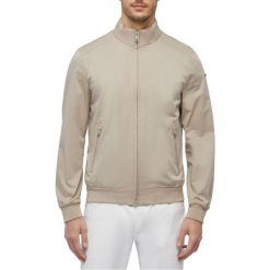 Kurtka GEOX M EOLO BOMBER Biały. Białe kurtki męskie Geox, m, bez wzorów, z tkaniny, casualowe, bez kaptura. Za 479.99 zł.