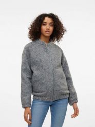 Vero Moda Kurtka "Amber" w kolorze szarym rozmiar: S. Szare kurtki damskie Vero Moda, s, bez wzorów, bez kaptura. Za 198.10 zł.