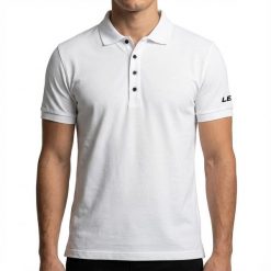 Męska Koszulka Casual 95% Bawełna 5% Elastan Biała. Białe t-shirty sportowe męskie Legea, l, z bawełny, bez ramiączek. Za 56.00 zł.