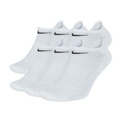 Lekkie Skarpety Unisex Dla Dorosłych (zestaw 6 Sztuk). Czarne skarpetki damskie Nike, bez wzorów. Za 125.99 zł.