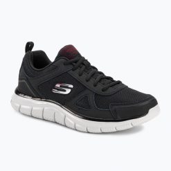Buty męskie SKECHERS Track Scrolic. Czarne buty fitness męskie Skechers, na fitness i siłownię. Za 204.99 zł.