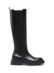 Frank Daniel Skórzane kozaki w kolorze czarnym rozmiar: 41. Czarne kozaki damskie Frank Daniel, bez obcasa. Za 648.95 zł.