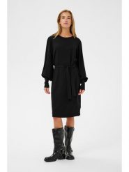 Kaffe Sukienka dzianinowa w kolorze czarnym rozmiar: XS. Czarne sukienki damskie Kaffe, xs, bez wzorów, z dzianiny, bez kołnierzyka, bez ramiączek, midi. Za 179.22 zł.