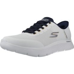Buty SKECHERS SLIP-INS GO WALK FLEX NETRO Biały. Białe buty trekkingowe męskie Skechers, z tkaniny, bez zapięcia, trekkingowe, Skechers Sport. Za 385.99 zł.