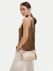 MICHAEL Michael Kors Torebka 30S6G13C5M Złoty. Żółte listonoszki damskie MICHAEL Michael Kors, bez wzorów, ze skóry, bez dodatków. Za 819.99 zł.