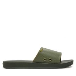 Klapki Ipanema. Zielone klapki damskie Ipanema, bez wzorów, bez obcasa. Za 79.99 zł.