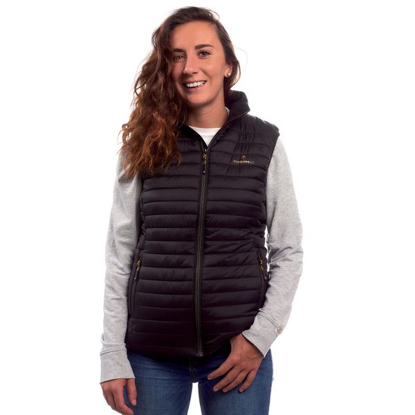Ogrzewana kurtka narciarski kobieta Therm-ic Set PowerVest Heat bez Rekawów. Czarne kurtki damskie THERM-IC, m, bez wzorów, z puchu, bez kaptura, narciarskie. Za 1,099.00 zł.