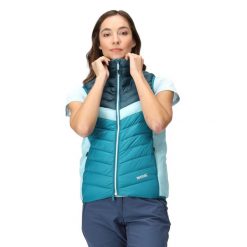 Damska Kamizelka Harrock II Baffled Gilet. Niebieskie kamizelki damskie Regatta, xl, z materiału. Za 101.99 zł.