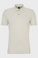 Koszulka Polo męska BOSS Pallas Open White regular fit beżowa (50468301-131). Białe koszulki polo męskie Boss, m, bez wzorów, bez ramiączek. Za 229.00 zł.