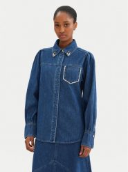 Bruuns Bazaar Koszula jeansowa Bess BBW4231 Niebieski Regular Fit. Niebieskie koszule damskie Bruuns Bazaar, bez wzorów, z bawełny, bez kołnierzyka, bez ramiączek. Za 459.99 zł.