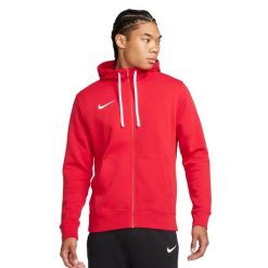 Bluza Męska Park 20 Z Pełnym Zamkiem Błyskawicznym. Czerwone bluzy sportowe męskie Nike, bez wzorów, z bawełny, bez kołnierzyka, bez ramiączek. Za 407.99 zł.
