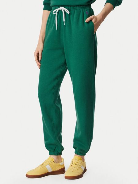 Polo Ralph Lauren Spodnie dresowe 211971700508 Zielony Regular Fit. Zielone spodnie dresowe damskie Polo Ralph Lauren, l, bez wzorów, z bawełny. Za 729.99 zł.