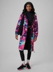 4F Dwustronna parka przejściowa membrana 5000 damska - multikolor S. Brązowe parki damskie 4f, s, bez wzorów, z materiału. Za 399.99 zł.