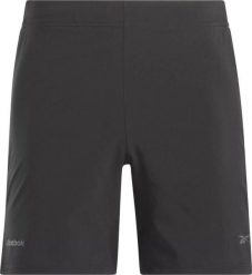 Spodenki treningowe męskie Reebok Speed 4.0. Czarne szorty sportowe męskie Reebok, m, z materiału, na fitness i siłownię. Za 199.99 zł.