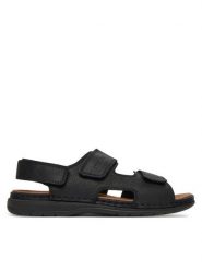 Rieker Sandały CEO-25558-01 Czarny. Czarne sandały męskie Rieker, ze skóry, bez zapięcia. Za 349.99 zł.