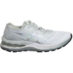 Buty do biegania ASICS Gel-Nimbus 23 Platinum Szary lodowy/Biały. Białe obuwie do biegania damskie Asics. Za 629.00 zł.